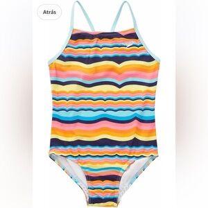 Speedo youth, girls, thin strap one piece swimsuit size XL 16. NWT.